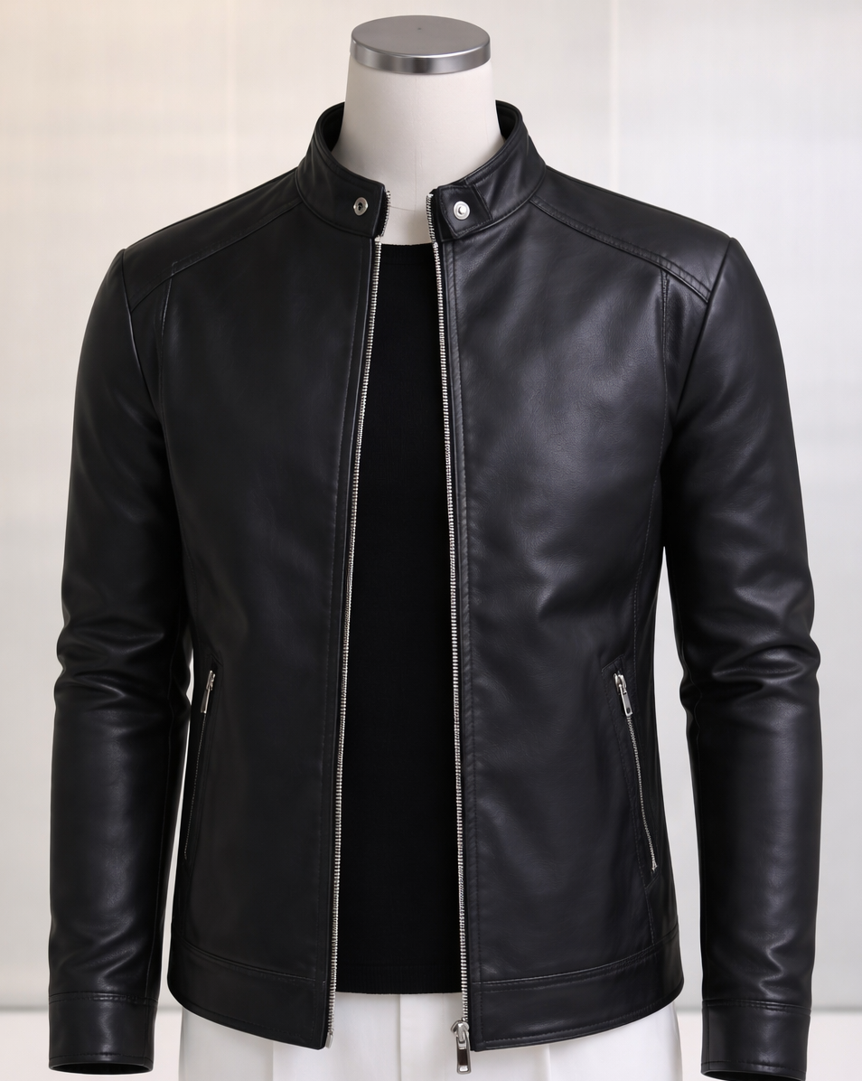 Classic Urban Black Leather Jacket